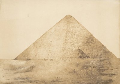 View of the Great Pyramid of Cheops from the S.E. Angle, December 1849 by Maxime Du Camp