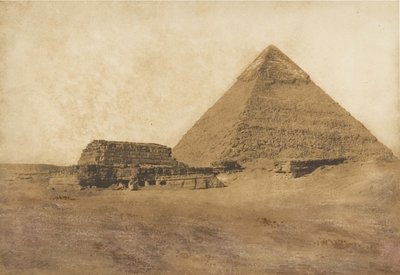 View of the Second Pyramid, Taken from the Southeast by Maxime Du Camp