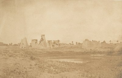 View of the Propylaea of the Palace of Karnak, taken from the Southeast by Maxime Du Camp