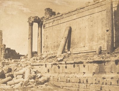View of the Temple of Jupiter, Baalbek Heliopolis by Maxime Du Camp