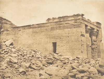 View of the Pronaos of the Temple of Dandour, April 7, 1850 by Maxime Du Camp