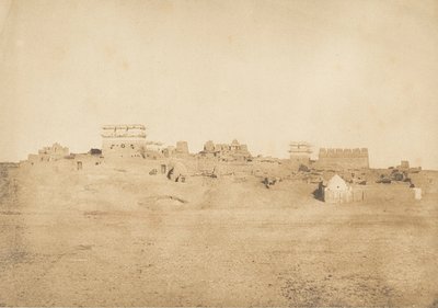 View of a part of the village of Luxor, Thebes, 1849-50 by Maxime Du Camp