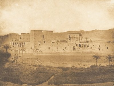 General View of the Island of Philae, taken from the Island of Begueh West, 1849-50 by Maxime Du Camp