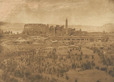 General View of the Ruins of the Palace of Karnak Taken from the East - Thebes by Maxime Du Camp