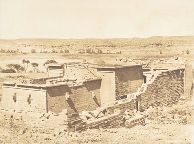 General View of the Temple of Kalabcheh Talmis, Taken from the Mountain, April 8, 1850 by Maxime Du Camp