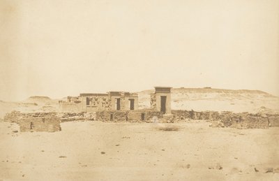 General View of the Temple and Village of Deboude Parembole, April 10, 1850 by Maxime Du Camp