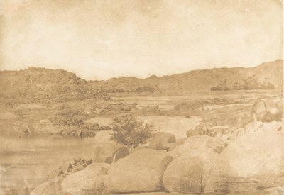 Vue prise à la première Cataracte Rive droite, 1849-50 by Maxime Du Camp