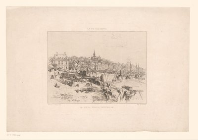 View of the Harbor of Trouville (La Vie Élégante) by Maxime François Antoine Lalanne