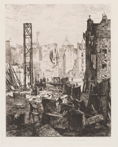 Demolition for the Opening of Boulevard St. Germain by Maxime Lalanne
