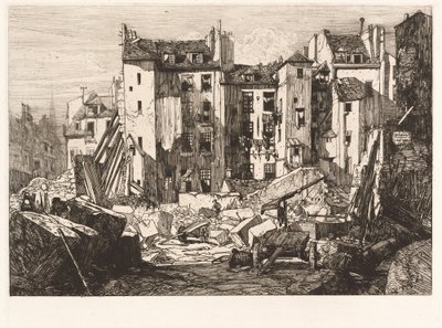Demolition for the Opening of the rue des Ecoles by Maxime Lalanne