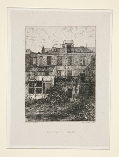 Hauteville-House, plate 2 from the suite Chez Victor Hugo by Maxime Lalanne