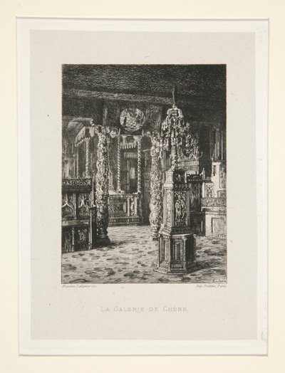 The Oak Gallery, pl. 6 from the suite Chez Victor Hugo by Maxime Lalanne