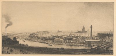 Paris in 1867: View from the Trocadéro by Maxime Lalanne
