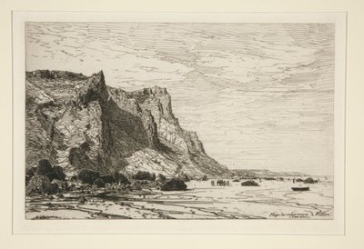 Beach of Black Cows at Villers (Calvados) by Maxime Lalanne