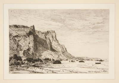 Beach of Black Cows at Villiers (Calvados) by Maxime Lalanne