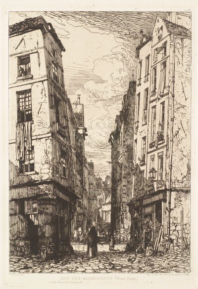 Rue des Marmousets (Old Paris) by Maxime Lalanne