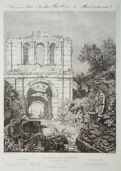 Ruins of the Gallien Palace in Bordeaux by Maxime Lalanne