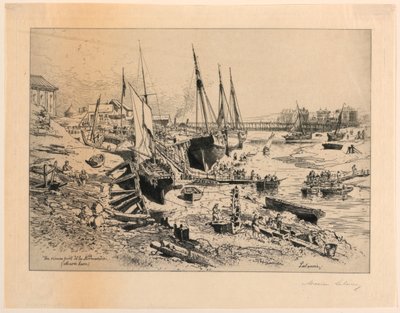 An Old Port of Normandy by Maxime Lalanne