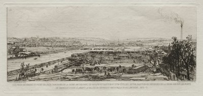 View from the Viaduct at the Pont-du-Jour, Panorama of the Seine by Maxime Lalanne