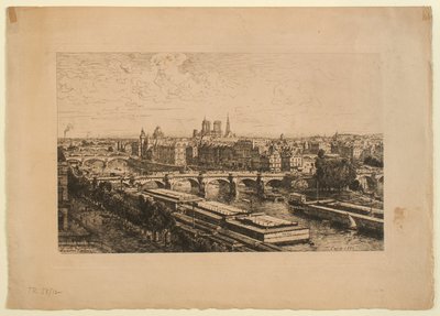 View of Paris from the Louvre by Maxime Lalanne