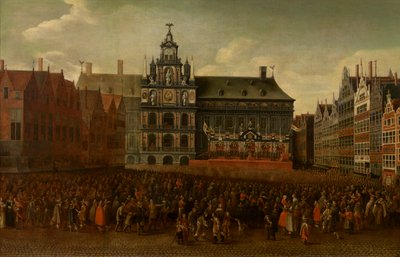The Proclamation of the Peace of Münster on the Grote Markt in Antwerp by Maximiliaen Pauwels