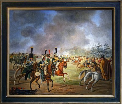Fight of the 5th regiment of hunters on horseback by Maximilian Joseph de Schauenburg