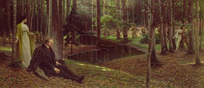 The painter Freidrich Konig and Ida Kubelweiser a wood (c.1910) by Maximilian Lenz