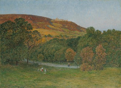 View from Cobenzl to Kahlenberg near Vienna by Maximilian Suppantschitsch