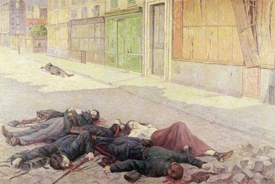 A Street in Paris in May 1871 or, The Commune, 1903-05 by Maximilien Luce