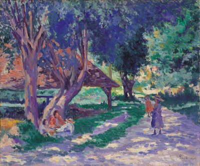 Bessy, Yonne, the Shaded Path by Maximilien Luce