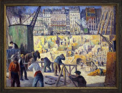 Construction Site in Paris by Maximilien Luce