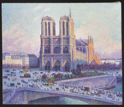Notre Dame, Paris, View from the Quai Saint-Michel by Maximilien Luce