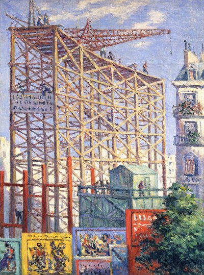 Scaffolding and Posters by Maximilien Luce