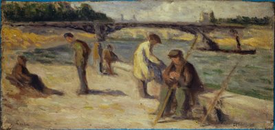 The Quai Malaquais Riverbank, before 1936 by Maximilien Luce