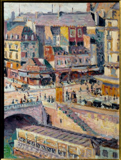 The Saint Michel Bridge and the Quay of the Goldsmith by Maximilien Luce