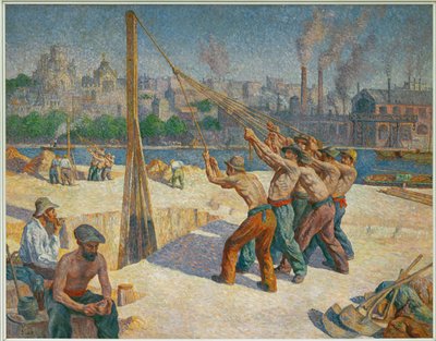 The Pile-Drivers by Maximilien Luce