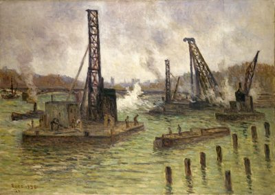 Work on the Seine, Pont des Saints-Pères by Maximilien Luce