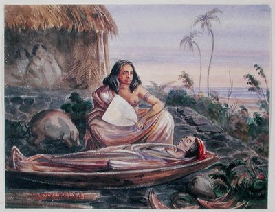 A Funeral in Tahiti, c.1841-48 by Maximilien Radiguet
