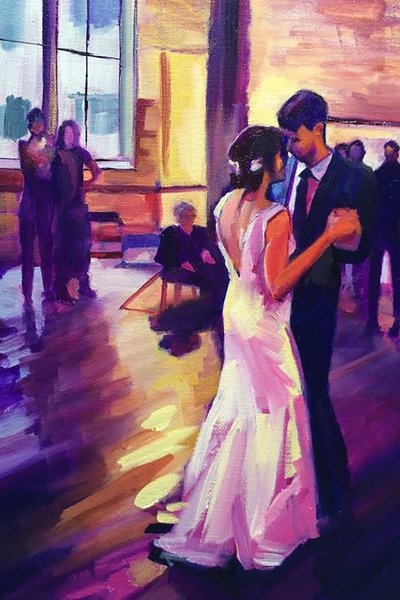 First Dance Embrace by Maxine Shore