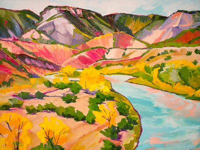 Golden River Valley by Maxine Shore