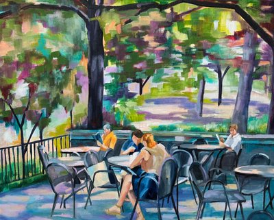 Leisurely Outdoor Cafe by Maxine Shore
