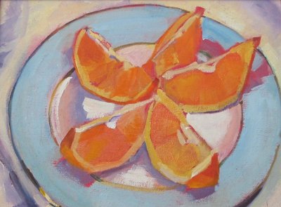 Vibrant Orange Still Life by Maxine Shore