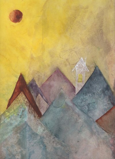 Golden Mountain Home by May Hilma