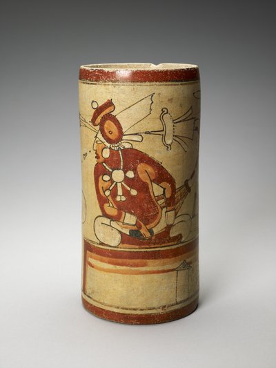 Vase with Presentation Scene, 600-900 AD by Mayan
