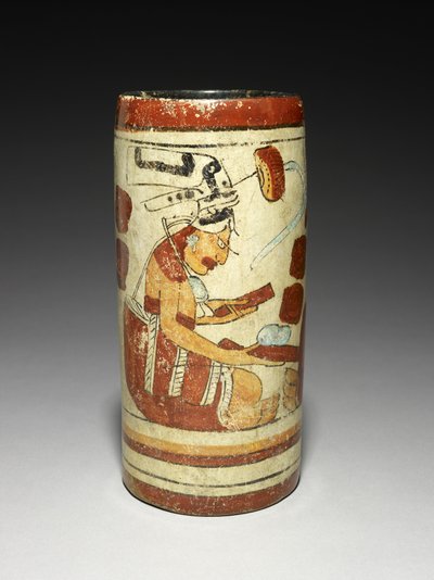 Vase with Presentation Scene by Mayan