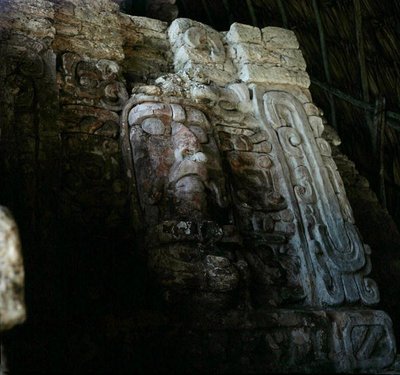 Architectural Mask, Temple of the Mascarones, Kohunlich, Yucatan Peninsula, Mexico, Early Classic Period (300-600 AD) by Mayan Mayan