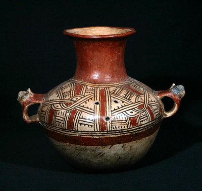 Funerary Urn with Holes from Utatlan (Cumarcaaj), Quiche, Guatemala, Central America, Post Classic Period by Mayan Mayan