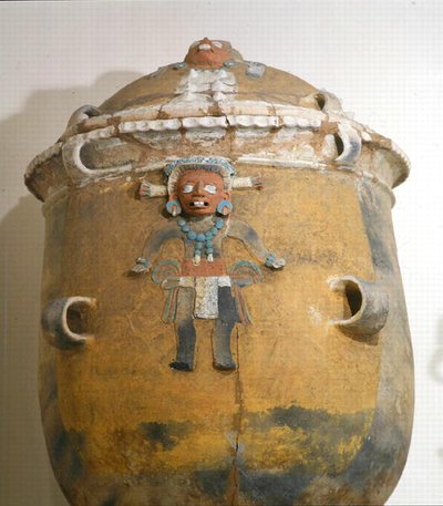 Funerary urn with lid by Mayan Mayan