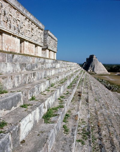 Governor palace and pyramid of the magician, 6th century by Mayan Mayan