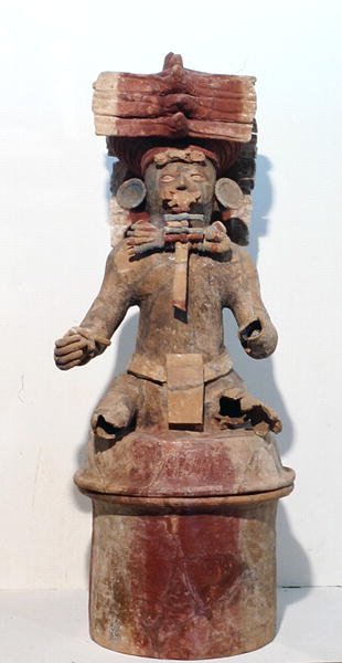 Incense Burner, from Copan, Honduras, Central America, Late Classic Period (600-900 AD) by Mayan Mayan